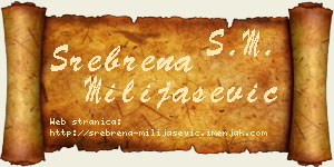 Srebrena Milijašević vizit kartica